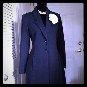 SOLD!!!  ST. JOHN COUTURE Knit Trenchcoat, Sz 8